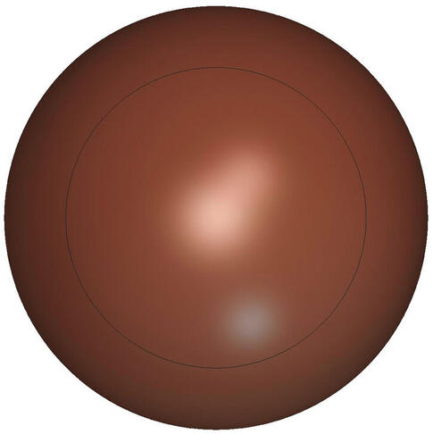 PLAQUE 360X195 POUR 3 DEMI-SPHÈRES 122 MM