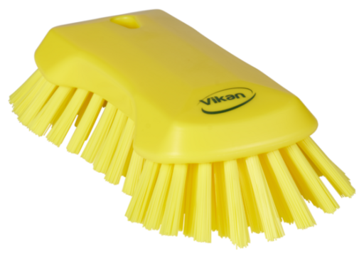 BROSSE PAPILLON A MAIN XL ALIMENTAIRE 230MM EXTRA DURE JAUNE