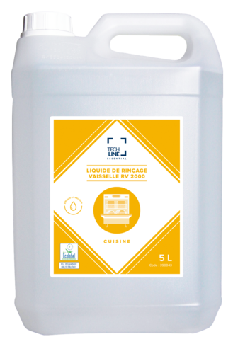 ADDITIF DE RINCAGE TOUTES EAUX TECHLINE RV2000 ECOLABEL EU 5L