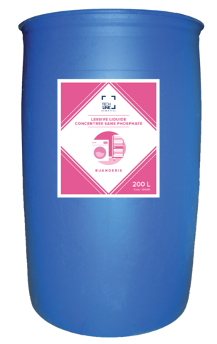 LESSIVE LIQUIDE CONC TOUS TEXTILES TECH SS PHOSPHATE 200L