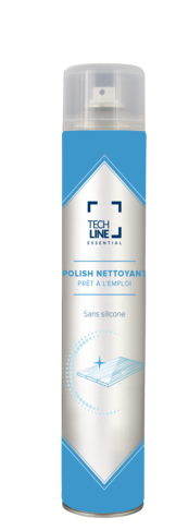 NETTOYANT POLISH BOIS SANS SILICONE TECHLINE 750ML