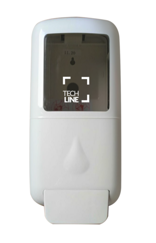 DISTRIBUTEUR MANUEL LOTION TECHLINE BLANC 800ML - 2