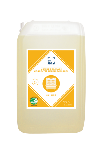 DETERGENT LIQUIDE VAISSELLE CONCENTRE TECHLINE ECOLABEL NS 10.5L
