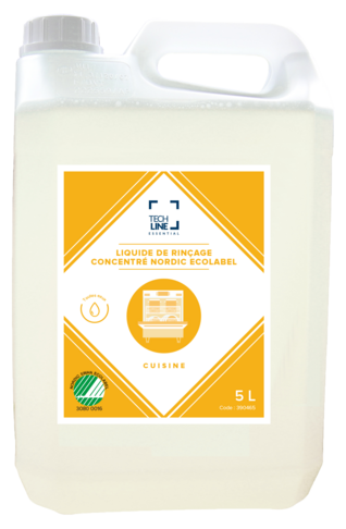 ADDITIF DE RINCAGE CONCENTRE TOUTES EAUX TECHLINE ECOLABEL NS 5L - 2