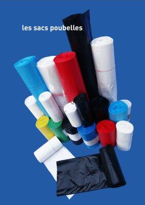 SAC POUBELLE 20L HAUTE DENSITE DECHETS LEGERS BLANC X1000