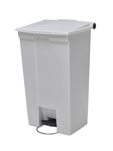 POUBELLE A PEDALE CARRE STEP ON 87L BLANC