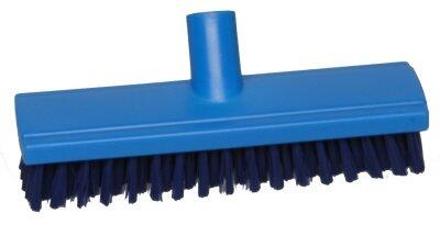 FROTTOIR ALIMENTAIRE 26CM DOUILLE INCLINEE FIBRE DURE BLEU