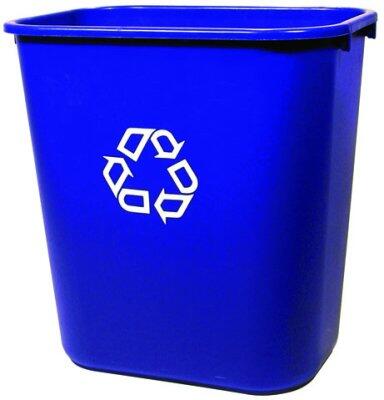 CORBEILLE A PAPIER 26,5L BLEU