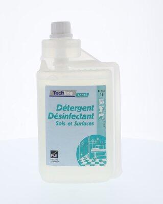 NETTOYANT DESINFECTANT SOLS ET SURFACES TECHLINE 1L