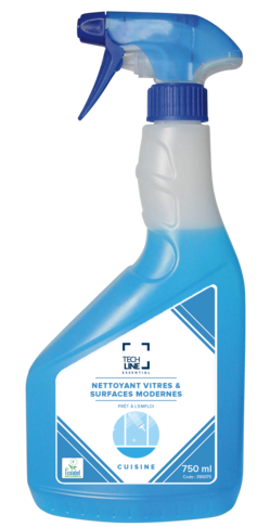 NETTOYANT VITRES ET SURFACES MODERNES TECHLINE ECOLABEL EU 750ML