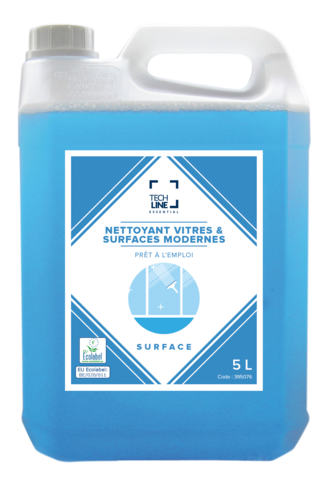 NETTOYANT VITRES ET SURFACES MODERNES TECHLINE ECOLABEL EU 5L