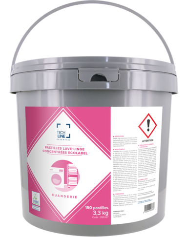 LESSIVE TABLETTES CONCENTREE TECHLINE ECOLABEL X150 - 2