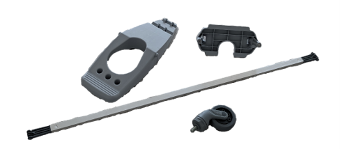 KIT ROUE ET PEDALE POUR CHARIOT TECHLINE - 2