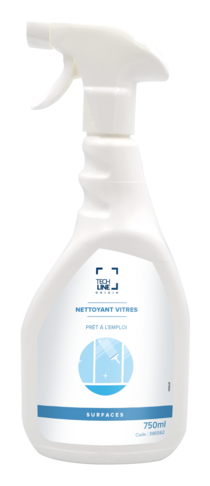 NETTOYANT VITRES TECHLINE 750ML