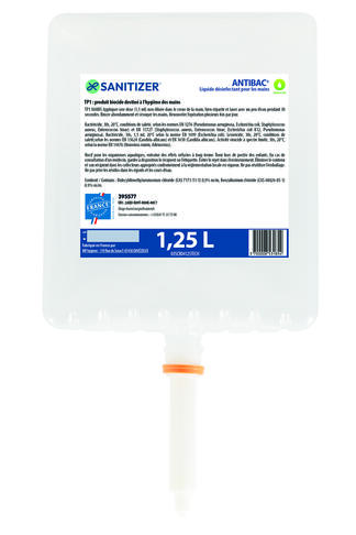 SAVON ANTIMICROBIEN ANTIBAC+ CARTOUCHE 1250ML X9