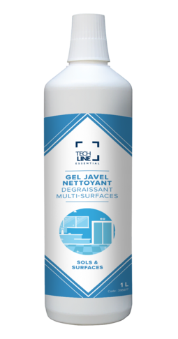 GEL JAVEL NETTOYANT DEGRAISSANT MULTI-SURFACES TECHLINE 1L