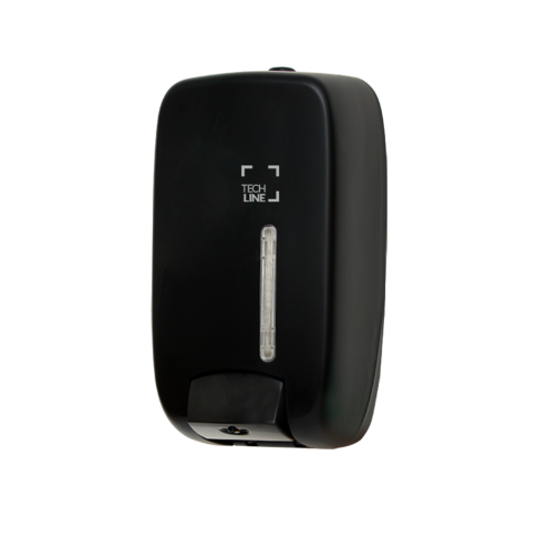 DISTRIBUTEUR MANUEL DE SAVON LOTION GEL À RÉSERVOIR TECHLINE 1L NOIR