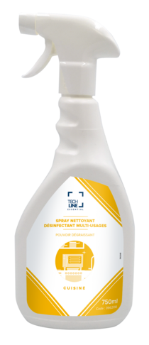 DEGRAISSANT DESINFECTANT MULTI-USAGES TECHLINE 750ML