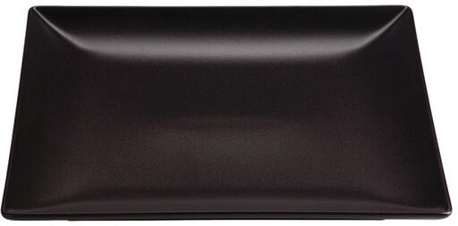 KURO ASSIETTE NOIRE CARRÉE 19 X 19 CM