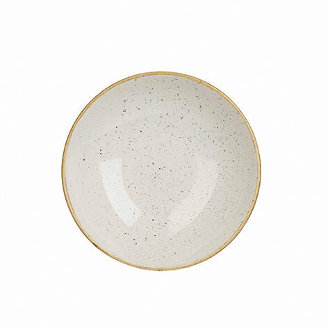 STONECAST BARLEY WHITE ASSIETTE CREUSE IVOIRE Ø 24 CM
