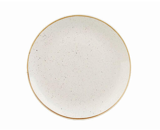 STONECAST BARLEY WHITE ASSIETTE PLATE IVOIRE Ø 28,8 CM