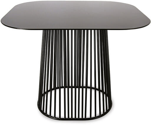 SUPPORT EN FIL MÉTALLIQUE BUFFET NOIR 307X253CM H 20CM