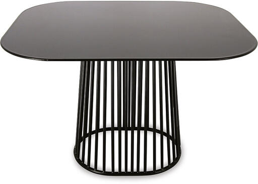 SUPPORT EN FIL MÉTALLIQUE BUFFET NOIR 307X253CM H 25CM