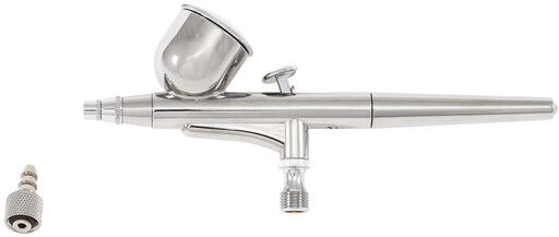 AÉROGRAPHE STANDARD ACIER CHROMÉ DOUBLE EFFET BUSE 0.3 MM