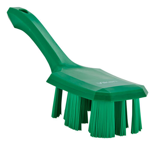 BROSSE A MAIN UST MANCHE COURT 26CM FIBRE DURE VERT
