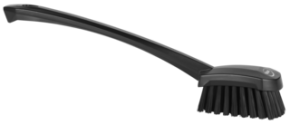 BROSSE A MAIN ALIMENTAIRE MANCHE LONG 41CM FIBRE DURE NOIR