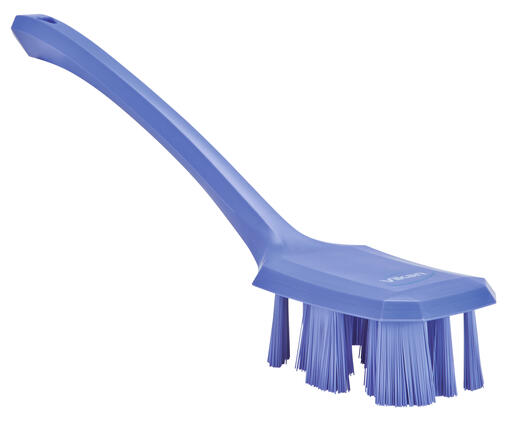 BROSSE A MAIN UST MANCHE LONG 39CM FIBRE DURE VIOLET