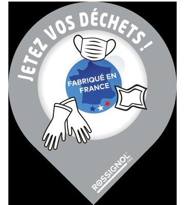 STICKERS GESTES BARRIERES POUR SUPPORT SAC COLLEC X10