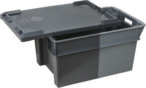 COUVERCLE BACS ALLER-RETOUR GERBABLES EMBOÎTABLES PLEINS BICOLORES 600X400