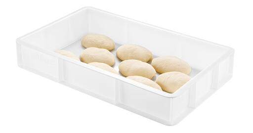 BAC À PÂTONS PEHD 53X32.5X9 CM 12 L BLANC