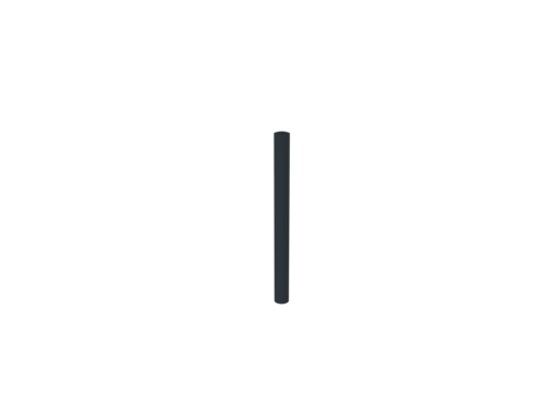 POTELET A SCELLER TENOR TETE BOMBEE GRIS ANTHRACITE