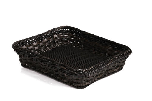 CORBEILLE À PAIN EN POLYPROPYLÈNE RECTANGLE NOIR 32,5 X 26,5 X 10 CM