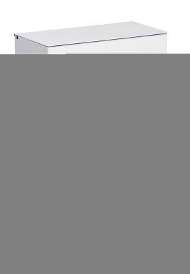 POUBELLE MURALE BLANKA 10L AVEC ETRIER BLANC