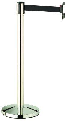 BARRIERES SUR SOCLE PACEO AVEC SANGLE RETRACTABLE 3M INOX X2
