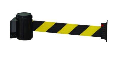 BARRIERE MURALE PACEO AVEC SANGLE RETRACTABLE 3M GRIS / NOIR / JAUNE