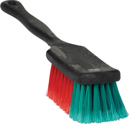 BALAYETTE MANCHE LONG 42CM FIBRES SOUPLES ET FLEUREES NOIR