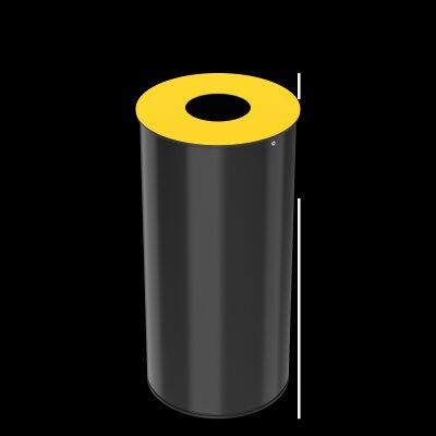 CORBEILLE NEOTRI 50L JAUNE