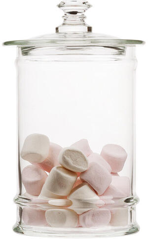 BOCAL CONFISEUR EN VERRE AVEC COUVERCLE 27X13.5 CM
