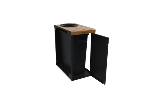MEUBLE TRI SELECTIF 65L SERRURE ALITRI GRIS MANGA/MARRON