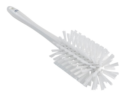 BROSSE CYLINDRIQUE ALIMENTAIRE MANCHE MOULE DIAMETRE 90MM FIBRE MEDIUM/DURE BLANC