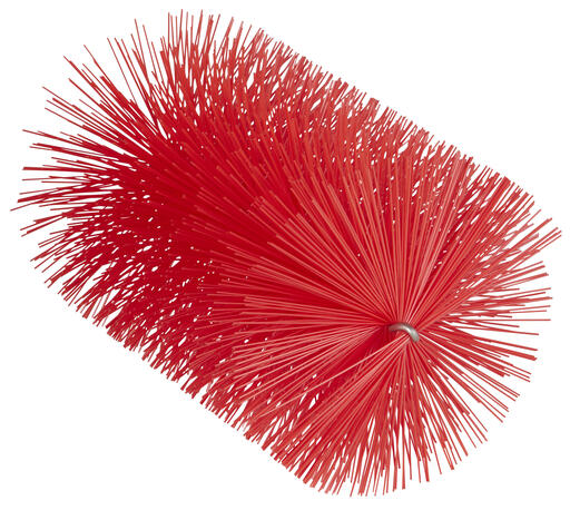 TETE ECOUVILLON POUR TIGE FLEXIBLE 210MM DIAMETRE 120MM FIBRE MEDIUM ROUGE