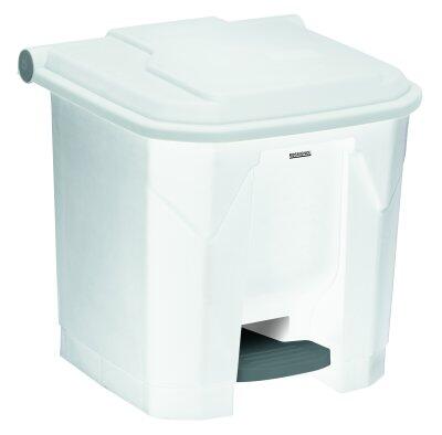 POUBELLE A PEDALE UTILO 30L BLANC / BLANC