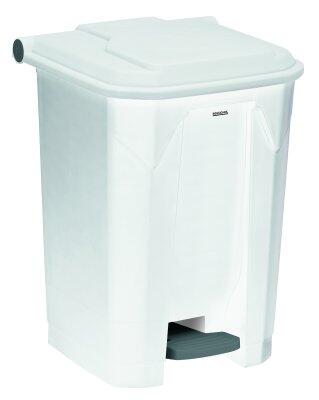 POUBELLE A PEDALE UTILO 50L BLANC / BLANC