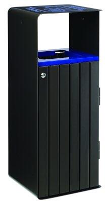 CORBEILLE ARTRI EXTREME 110L PAPIER BLEU / GRIS MANGANESE