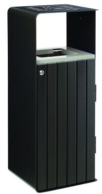 CORBEILLE ARTRI EXTREME 110L DECHETS COMMUNS GRIS CIMENT / MANGANESE