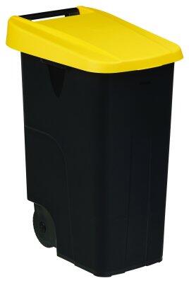 POUBELLE DE TRI MOVATRI 85L NOIR / JAUNE